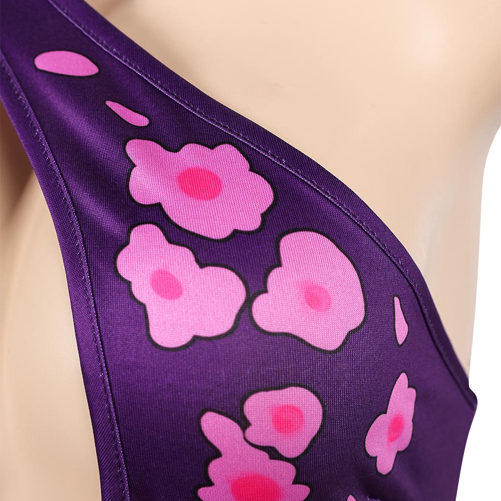 Rivals Psylocke Purple Sakura 1Pcs Swimsuits Outfits Halloween Carnival Cosplay Costume