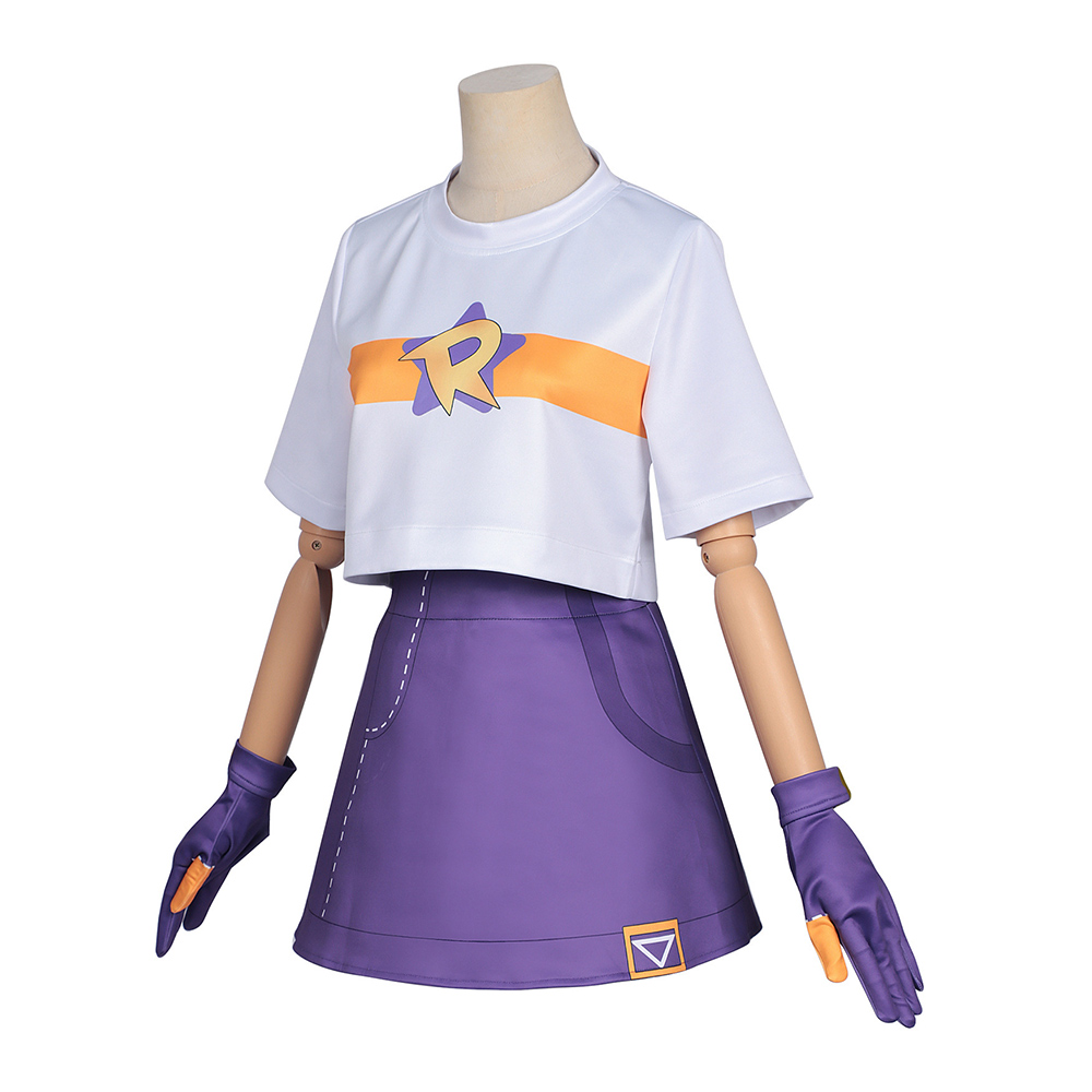Roco Kingdom Roco Women White and Purple Outfit Halloween Carnival Cosplay Costume