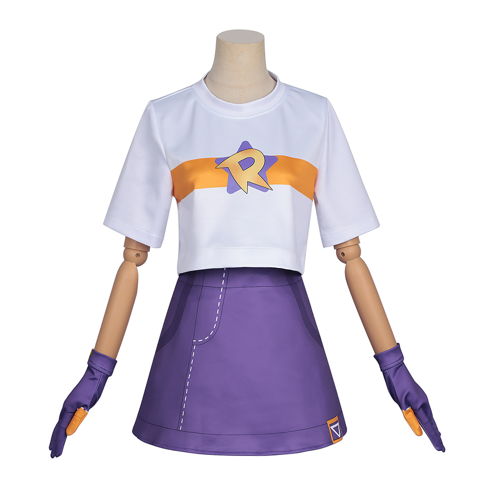 Roco Kingdom Roco Women White and Purple Outfit Halloween Carnival Cosplay Costume