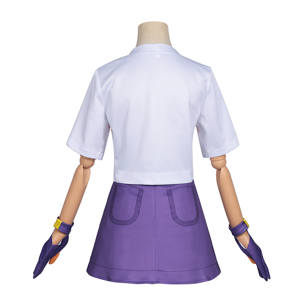 Roco Kingdom Roco Women White and Purple Outfit Halloween Carnival Cosplay Costume