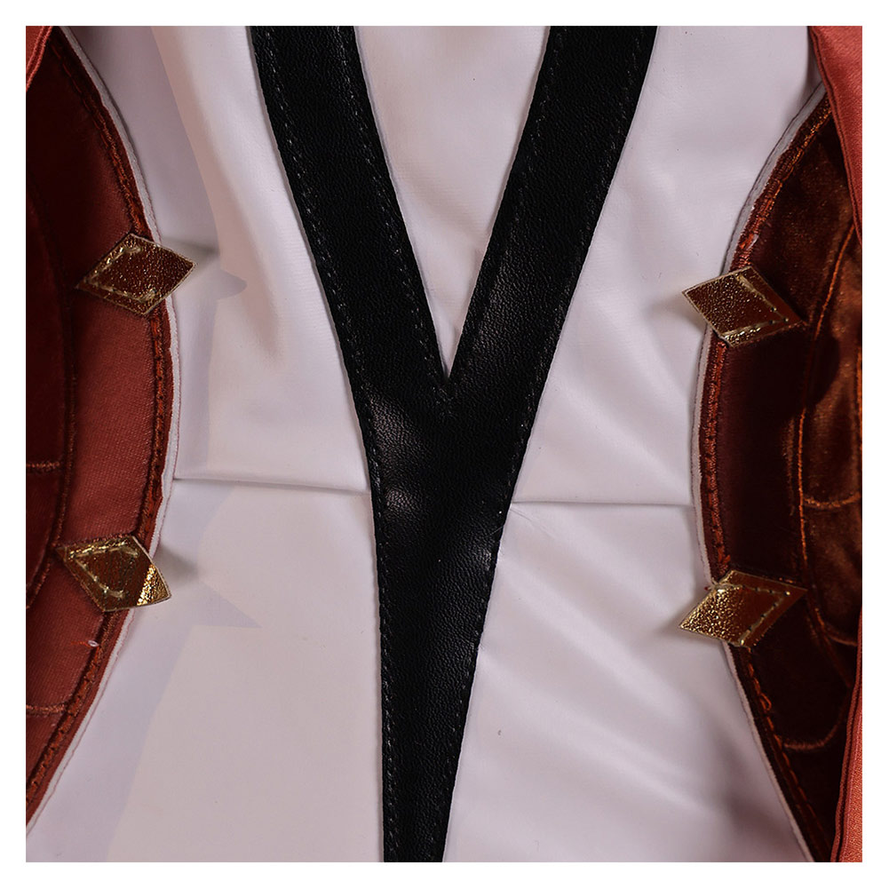 Genshin Impact Asmoday Red Outfit With Cloak Halloween Carnival Cosplay Costume