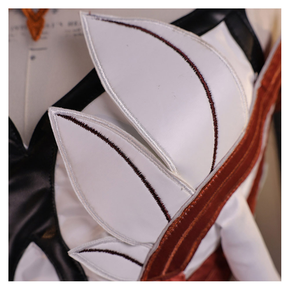 Genshin Impact Asmoday Red Outfit With Cloak Halloween Carnival Cosplay Costume