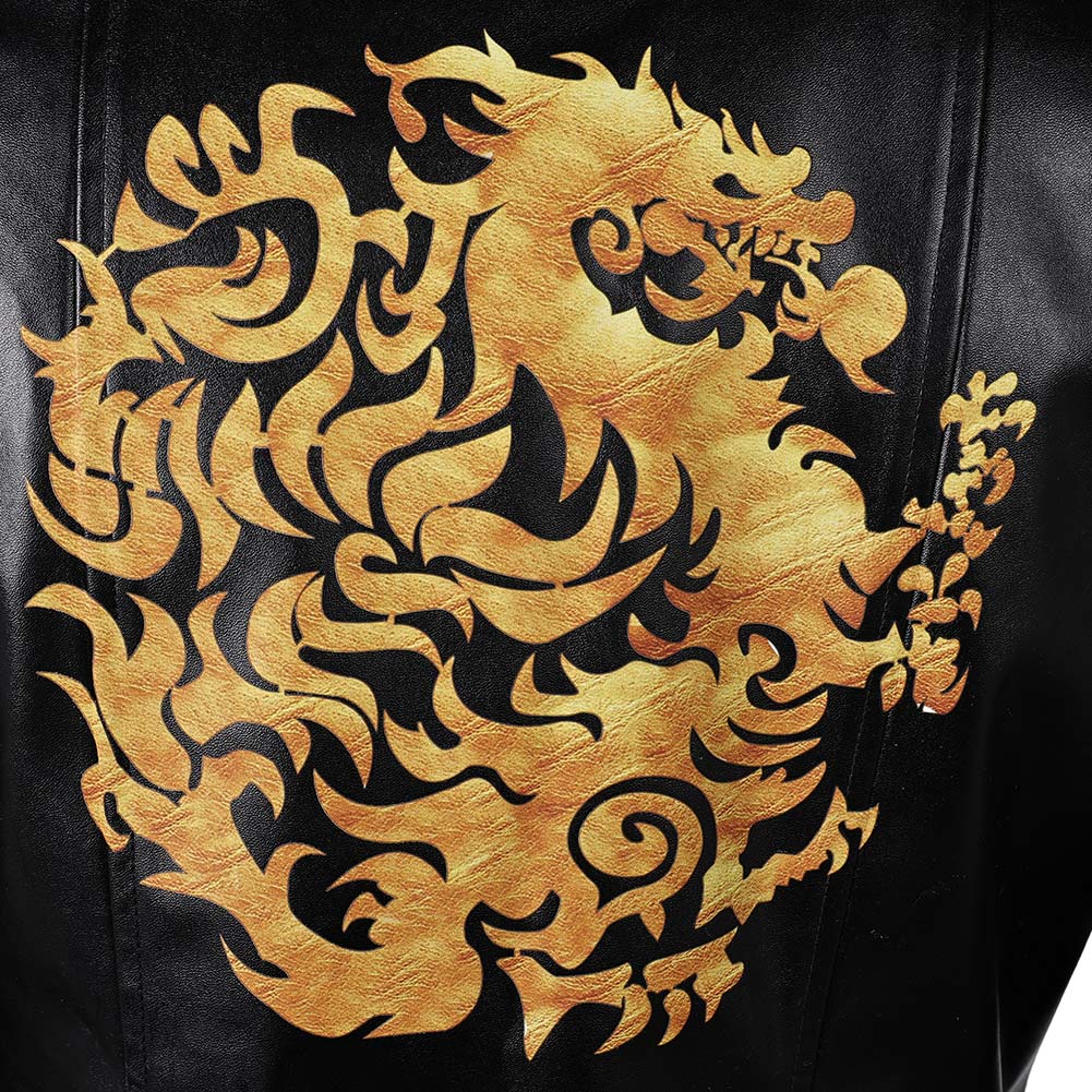 Final Fantasy VII Remake Leslie Kyle Leather Jacket Halloween Carnival Party Cosplay Costume