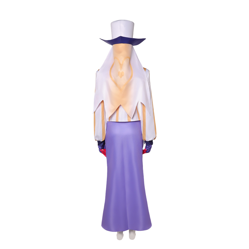 Hazbin Hotel Season 2 Sir Pentious Purple White Outfit Halloween Carnival Cosplay Costume