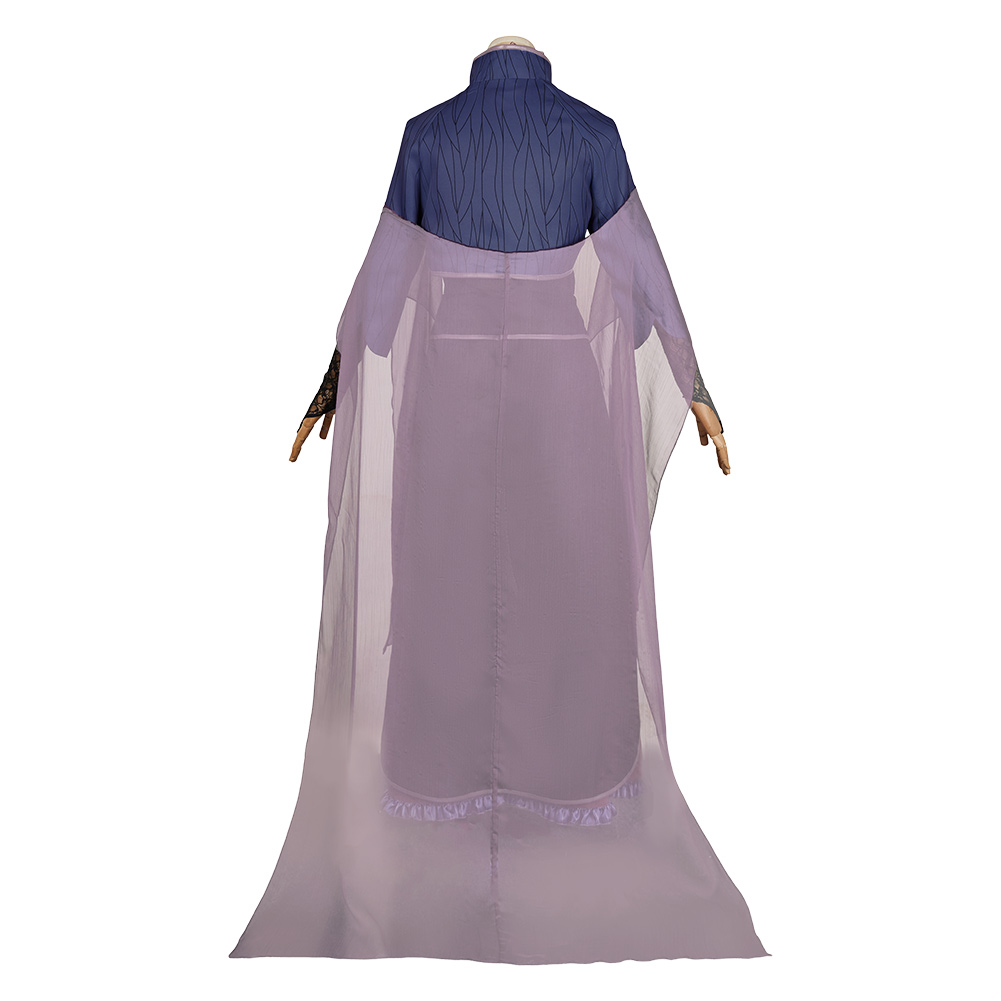 Agatha All Along (2024) Agatha Harkness Ghost Purple Dress Outfits Halloween Carnival Cosplay Costume