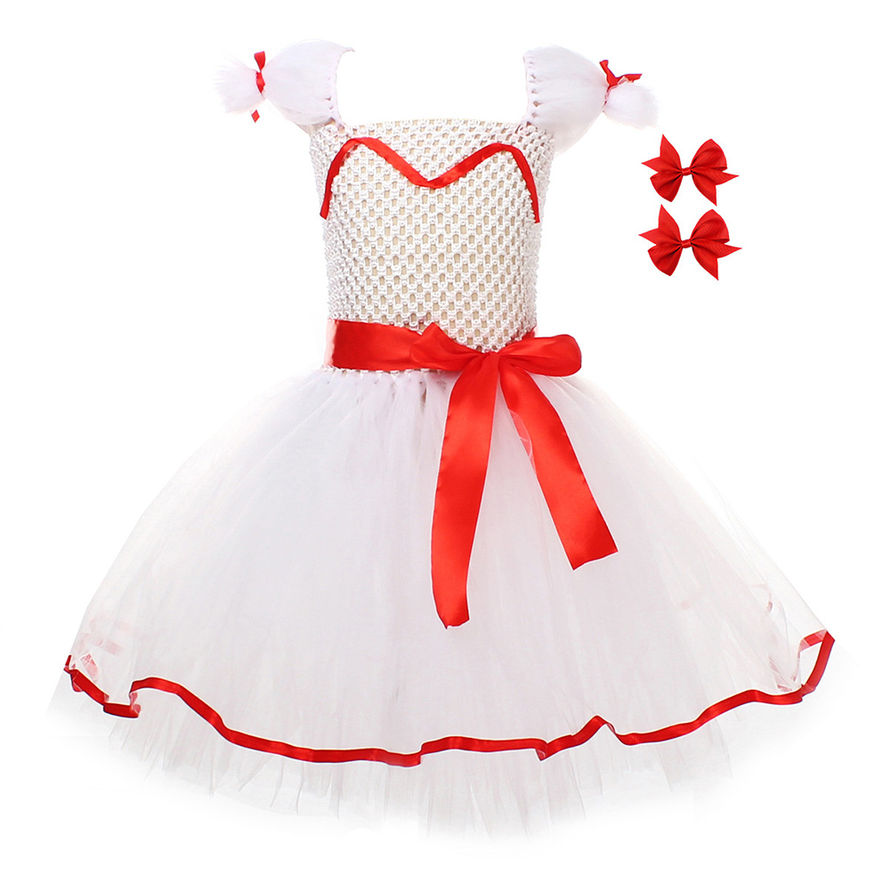 Annabelle Kids Children Tutu Skirt Outfits Halloween Carnival Party Cosplay Costume