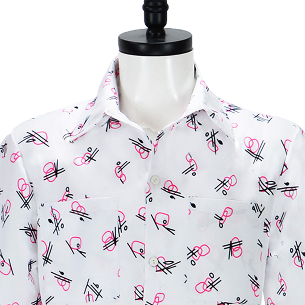 Ventura：Pet Detective Ace Ventura Shirt Dress Pants Set Outfits Halloween Carnival Cosplay Costume