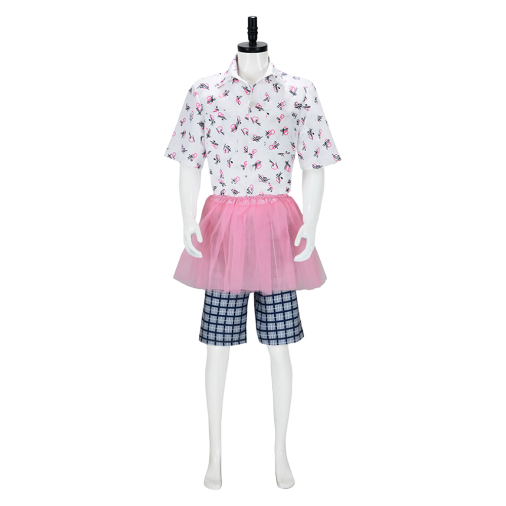 Ventura：Pet Detective Ace Ventura Shirt Dress Pants Set Outfits Halloween Carnival Cosplay Costume
