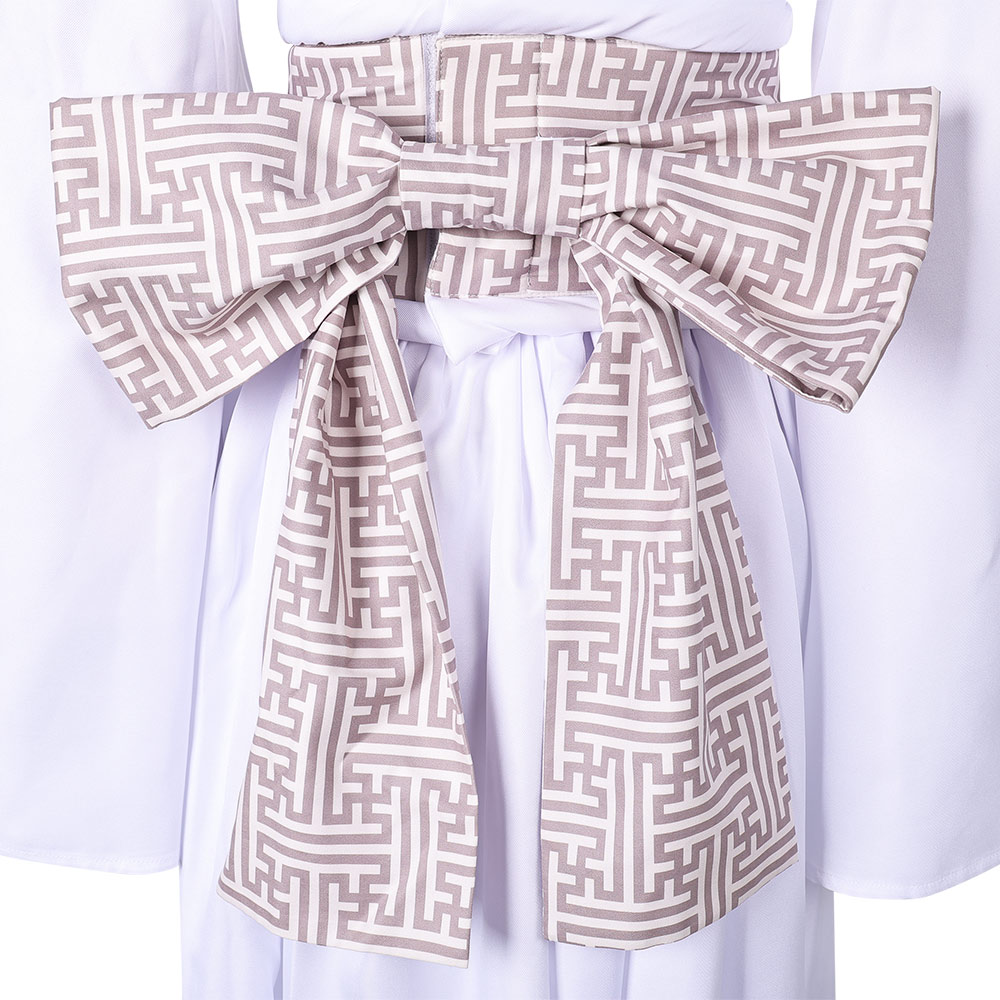 SW Princess Leia Women White Dress Outfits Halloween Carnival Cosplay Costume