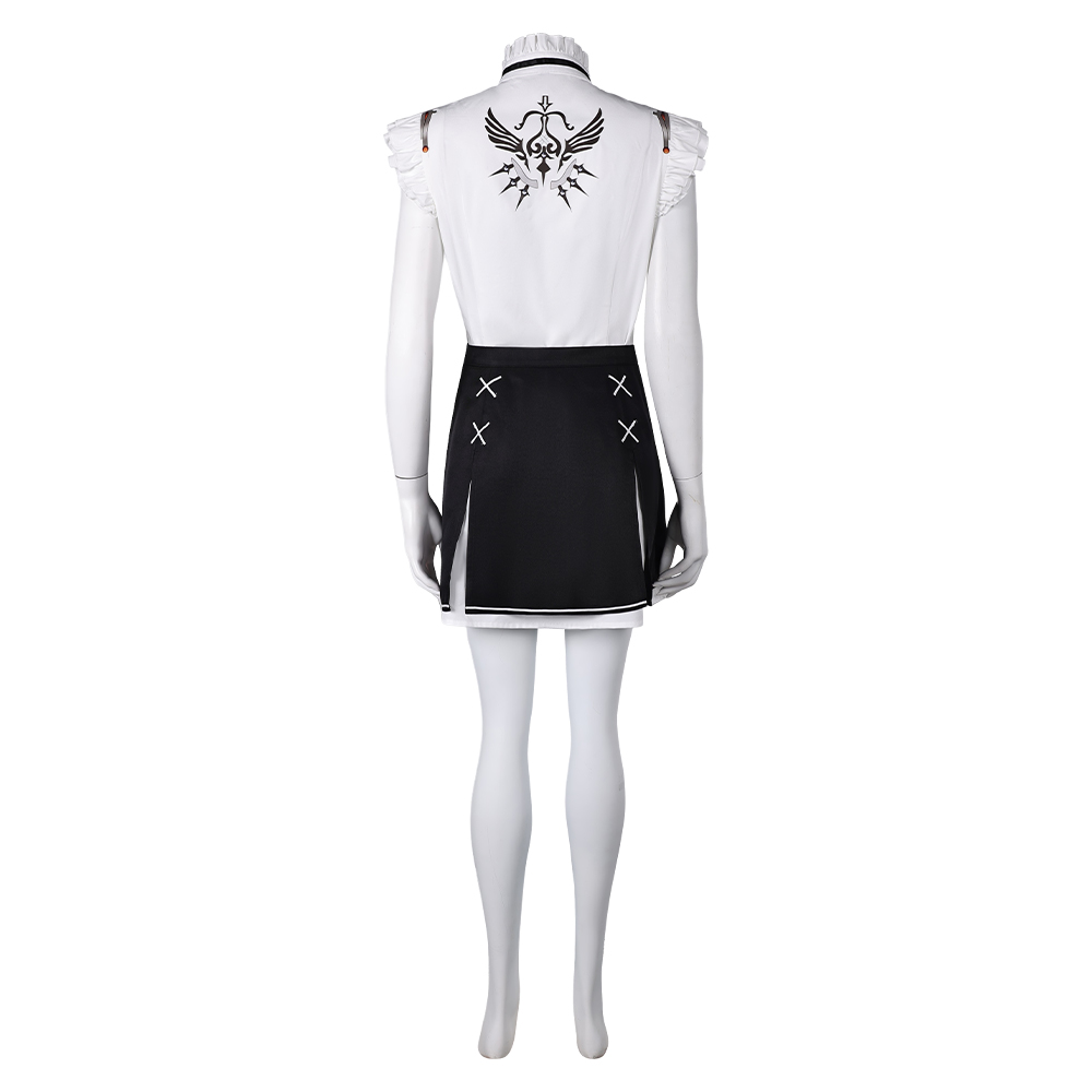 Stellar Blade Eve Women White Mini-Skirt Outfits Halloween Carnival Cosplay Costume