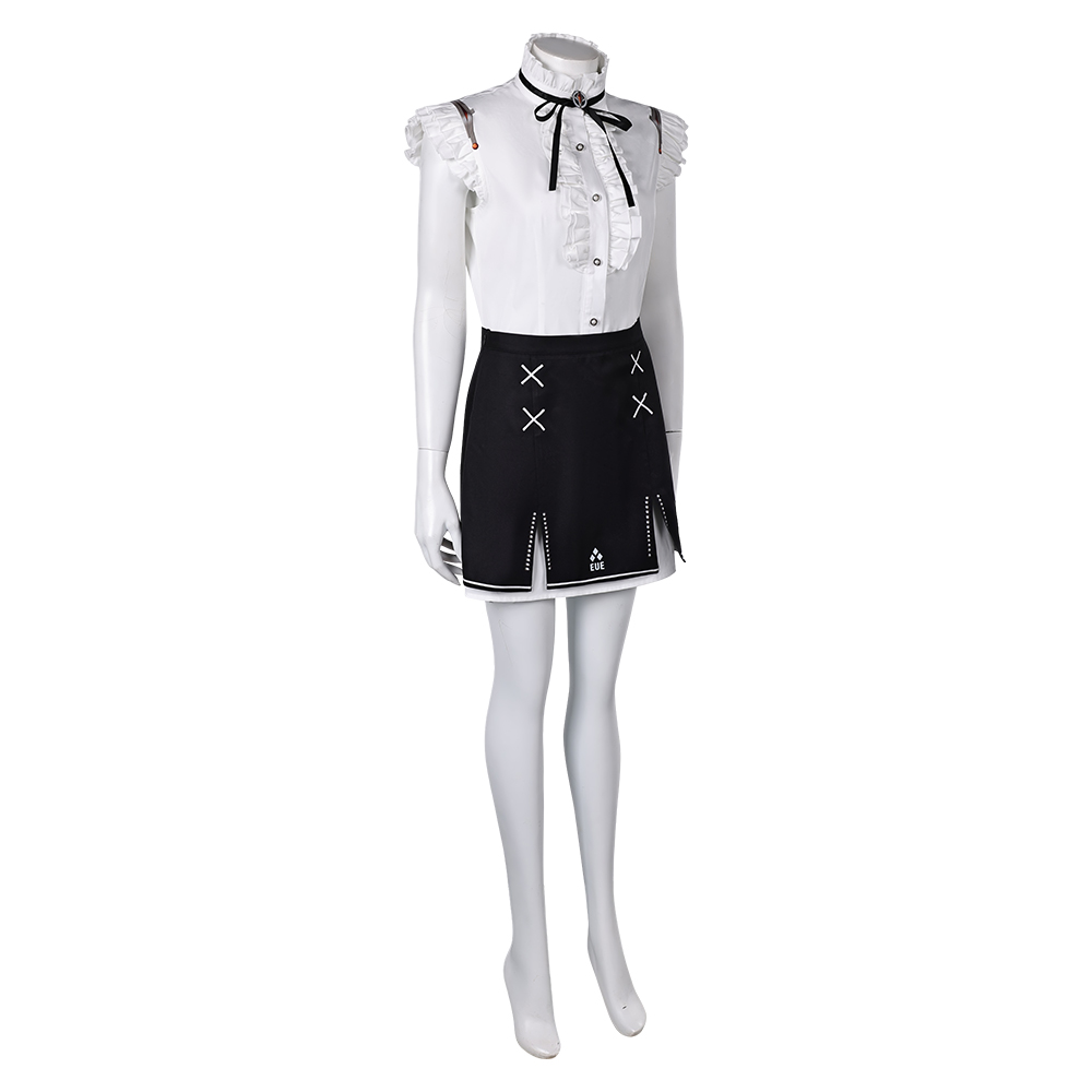 Stellar Blade Eve Women White Mini-Skirt Outfits Halloween Carnival Cosplay Costume