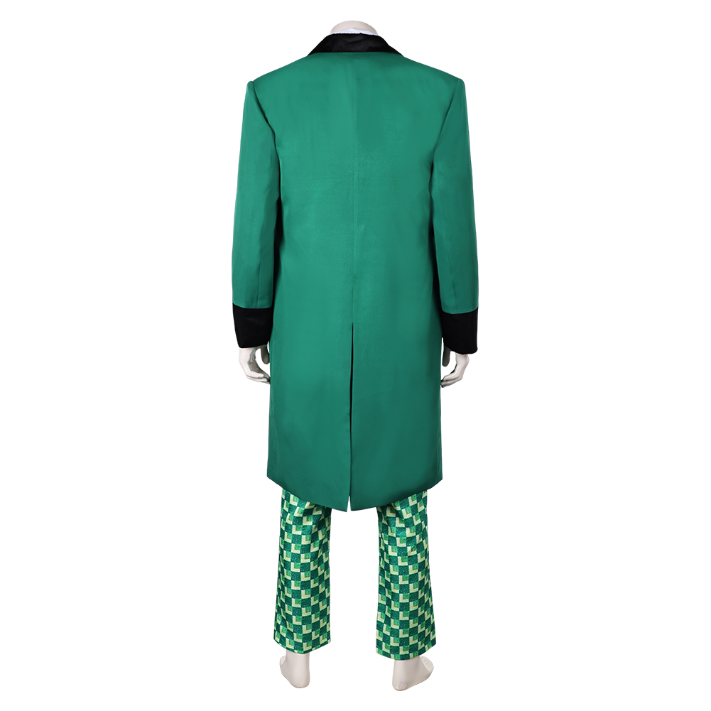 Wicked (2024) The Wizard Green Long Coat Suit Outfits Halloween Carnival Cosplay Costume