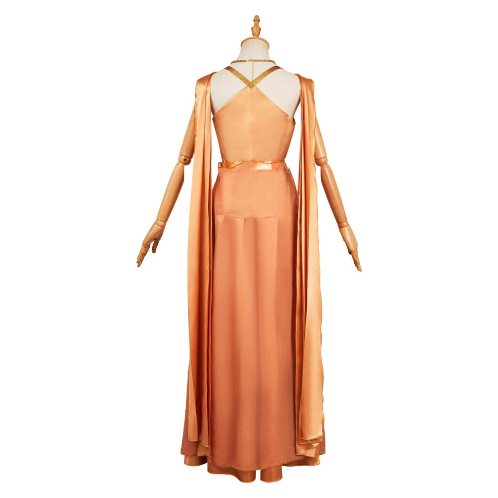 Andor Season 2 Mon Mothma Golden Veil Gown Set Halloween Carnival Party Cosplay Costume