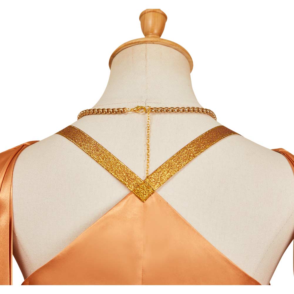 Andor Season 2 Mon Mothma Golden Veil Gown Set Halloween Carnival Party Cosplay Costume