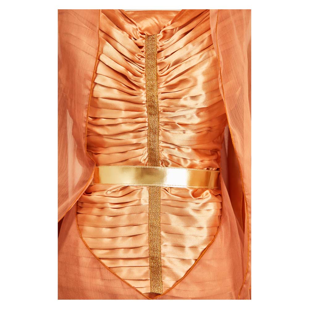 Andor Season 2 Mon Mothma Golden Veil Gown Set Halloween Carnival Party Cosplay Costume