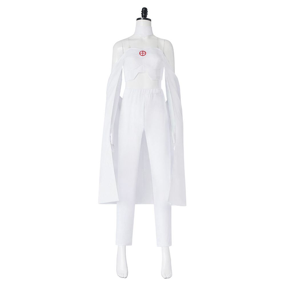 X-Men Jean Grey Women White Outfits Halloween Carnival Cosplay Costume
