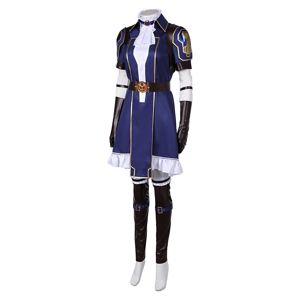League of Legends Caitlyn Arcane Commander Skin Outfits Halloween Carnival Cosplay Costume