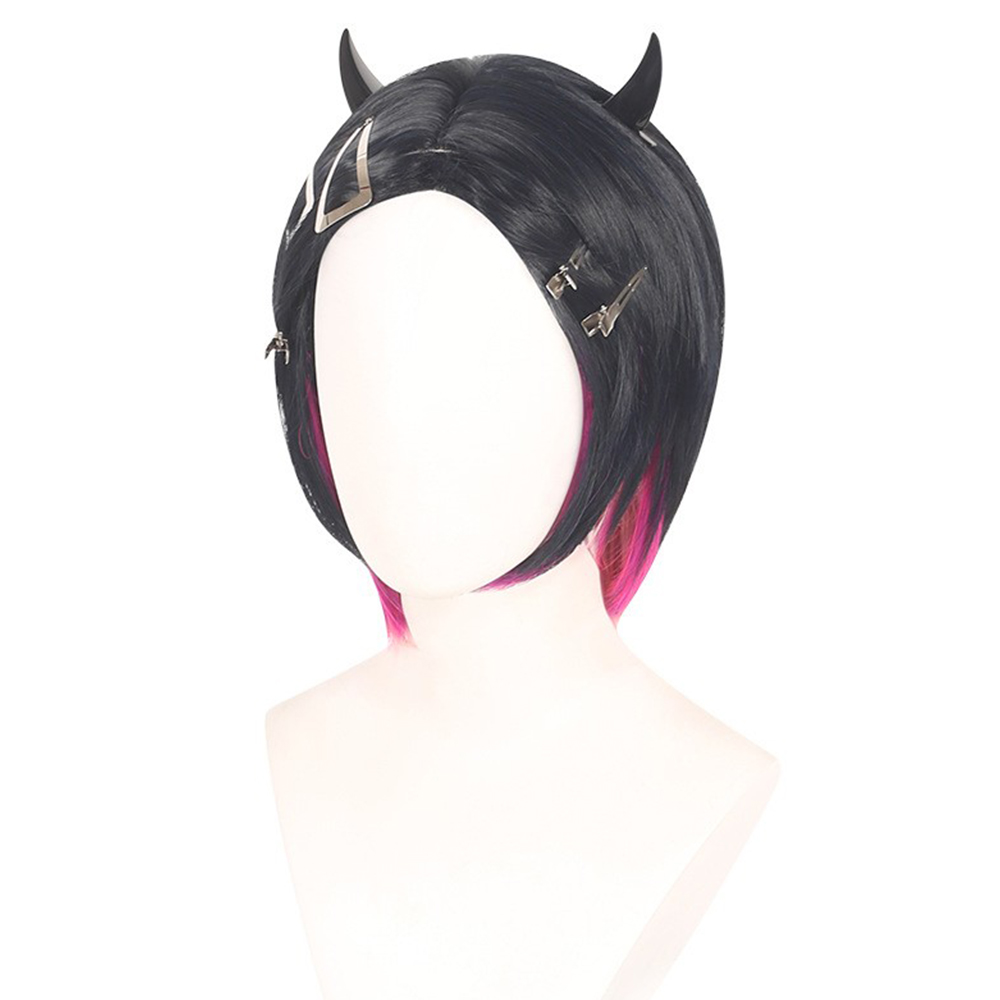 Valorant Clove Wig Heat Resistant Synthetic Hair Carnival Halloween Party Cosplay Costume Accessorie