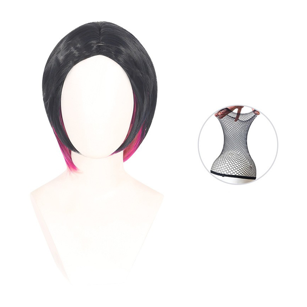 Valorant Clove Wig Heat Resistant Synthetic Hair Carnival Halloween Party Cosplay Costume Accessorie