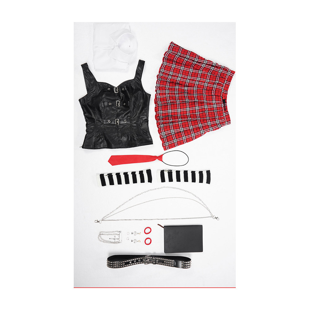 Death Note Misa Amane Skirt Top Goth Outfits Halloween Carnival Party Cosplay Costume