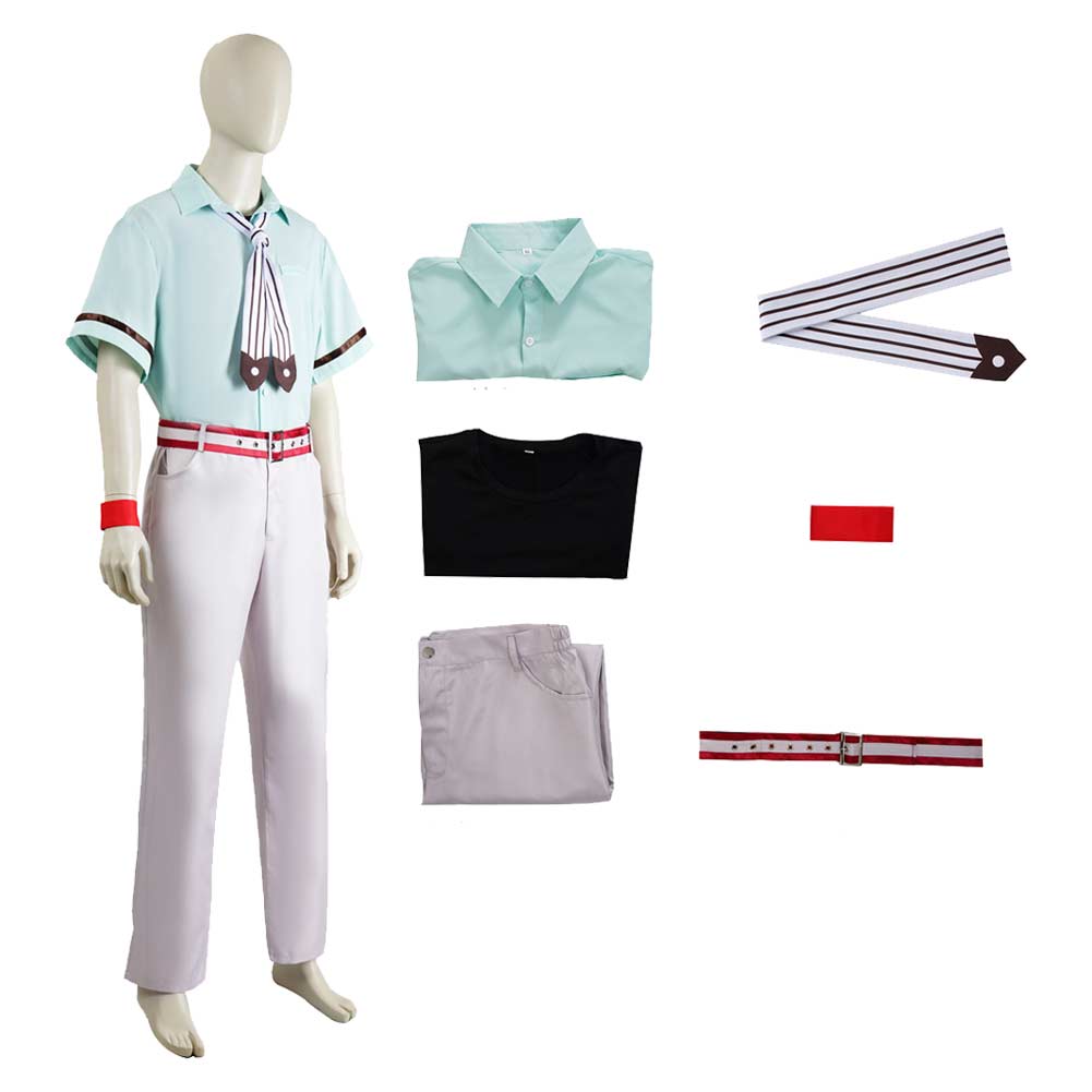 Toilet Bound Hanako Kun Minamoto Kou Shirt Pants Set Outfits Halloween Carnival Cosplay Costume