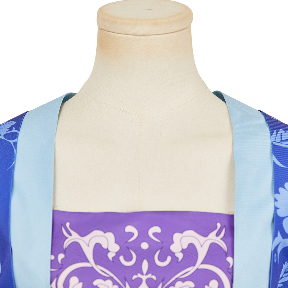 The Apothecary Diaries Lady Lihua Blue Printed Hanfu Outfit Halloween Carnival Party Cosplay Costume