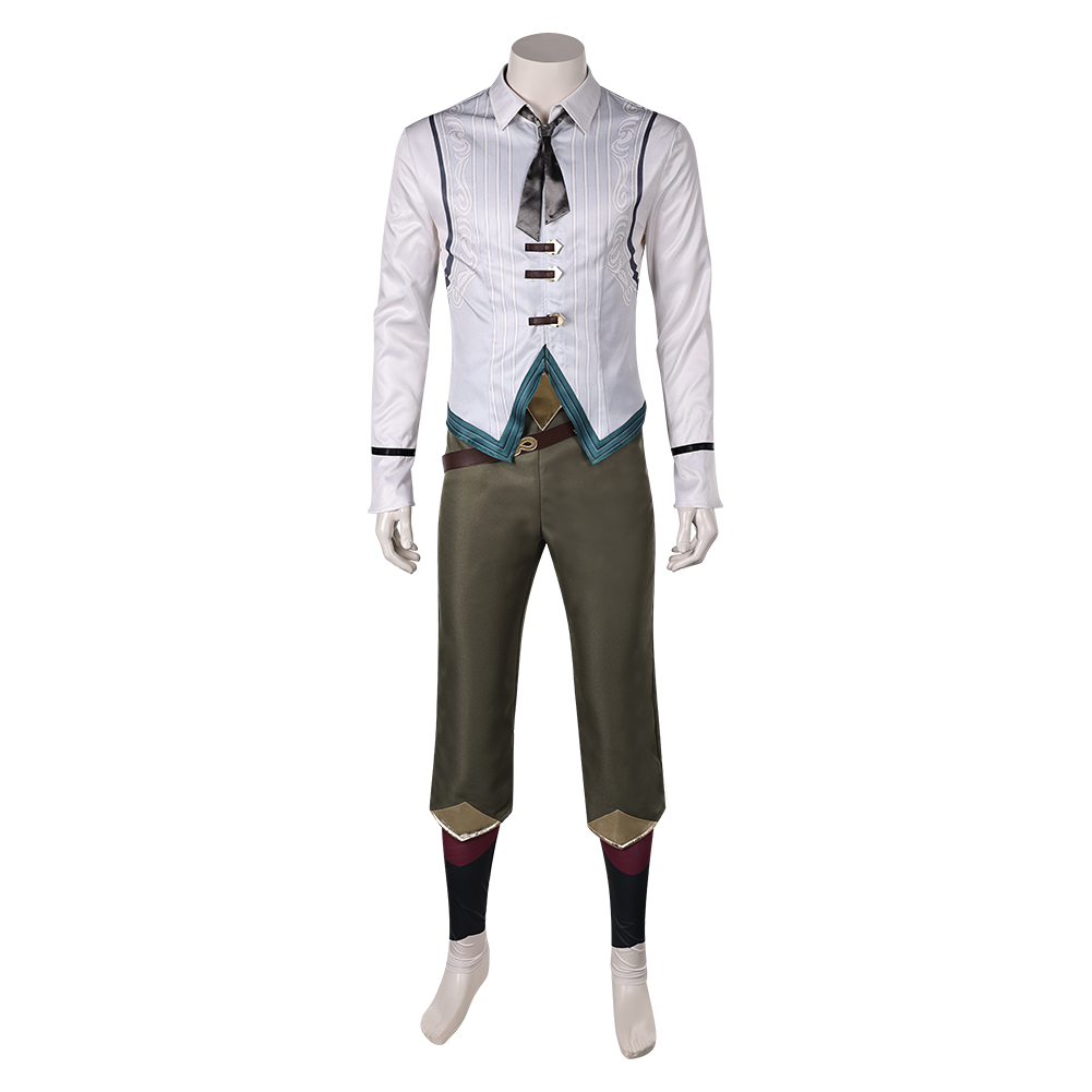 Arcane: League of Legends Season 2 Ekko Green Suit Outfits Halloween Carnival Cosplay Costume