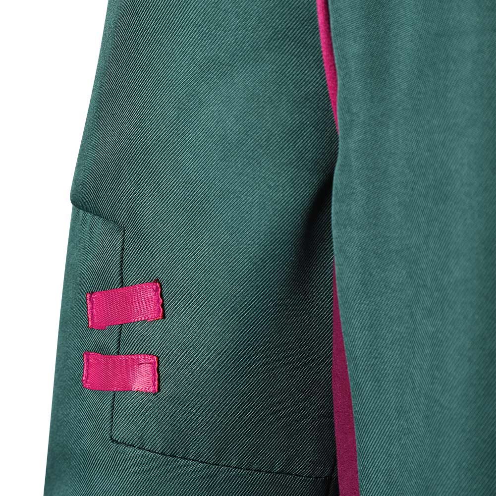 Arcane: League of Legends Season 2 Ekko Green Suit Outfits Halloween Carnival Cosplay Costume