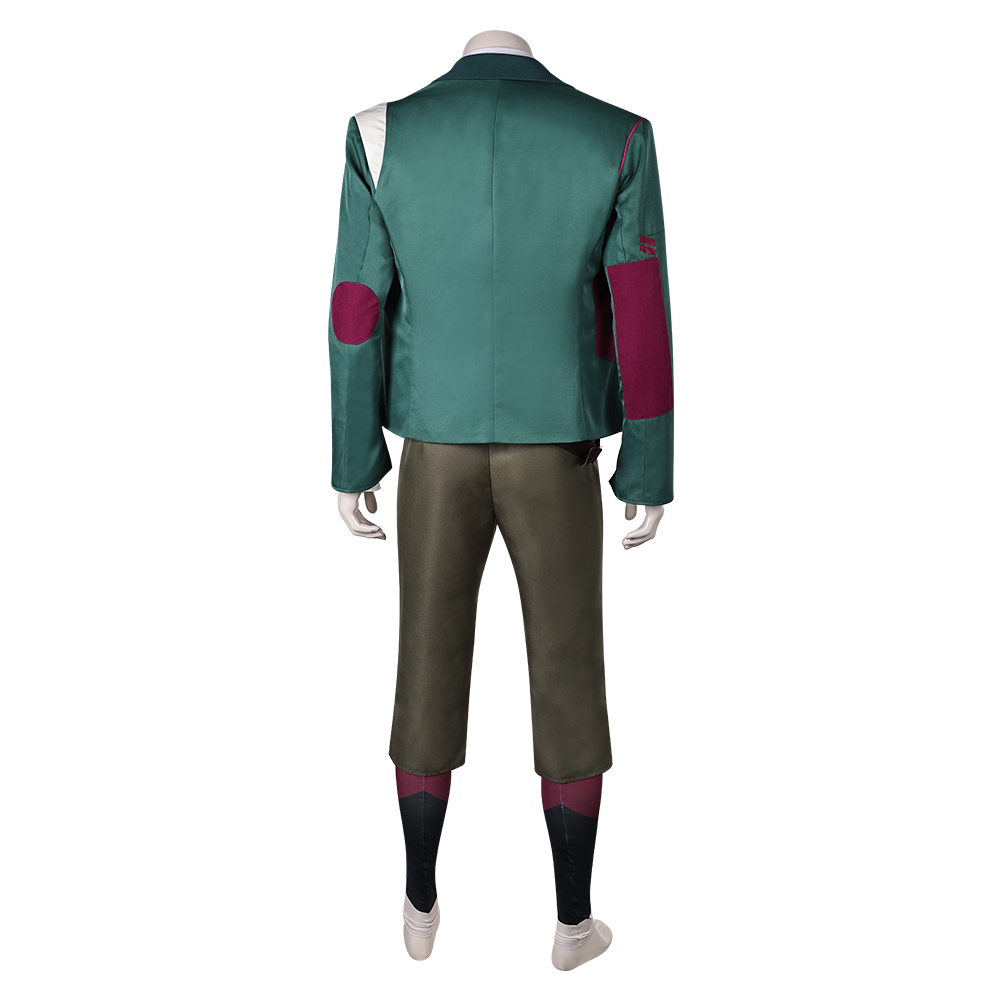 Arcane: League of Legends Season 2 Ekko Green Suit Outfits Halloween Carnival Cosplay Costume