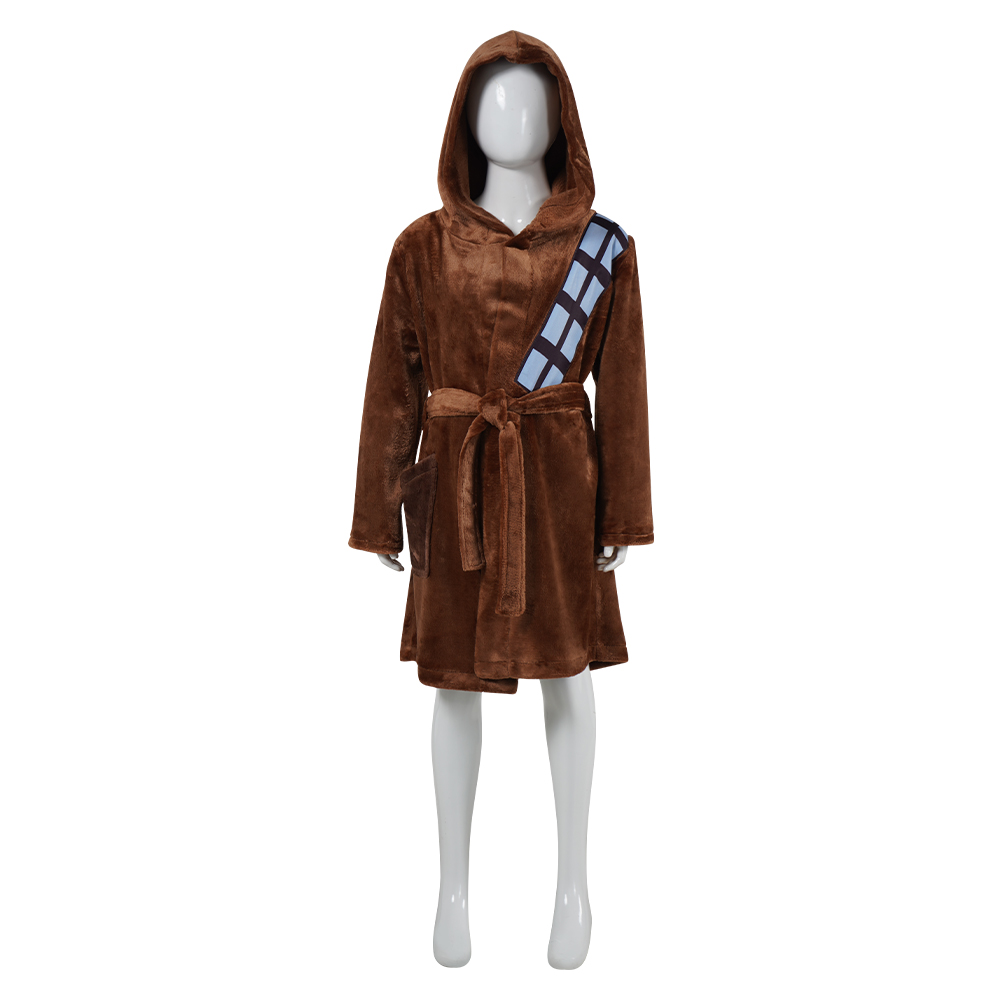 Chewbacca Kids Children Brown Bathrobe Sleepwear Outfits Halloween Carnival Cosplay Costume