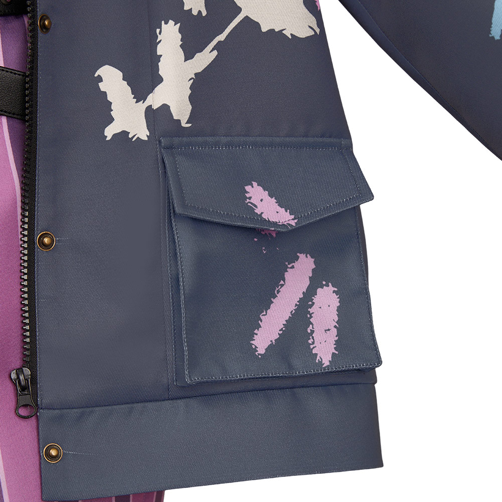 Arcane: League of Legends Jinx Black Coat Outfits Halloween Carnival Cosplay Costume