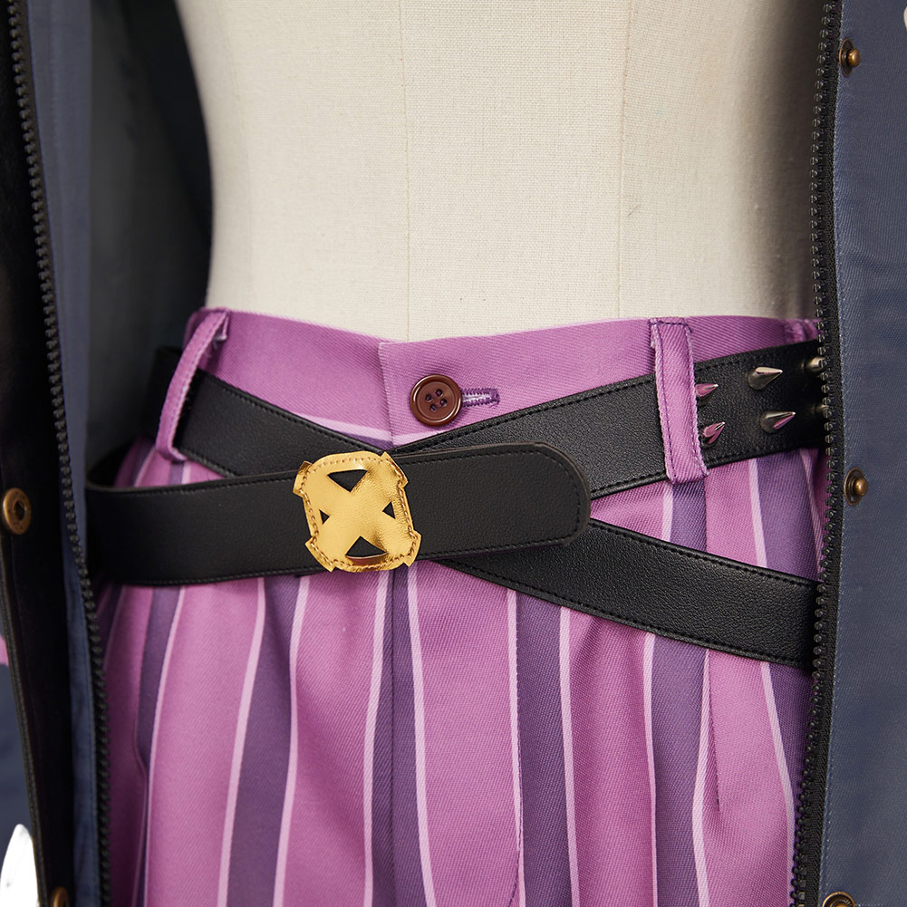 Arcane: League of Legends Jinx Black Coat Outfits Halloween Carnival Cosplay Costume