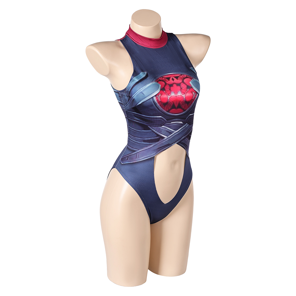 Rivals Invisible Woman Malice One Piece Swimsuit Outfits Halloween Carnival Cosplay Costume