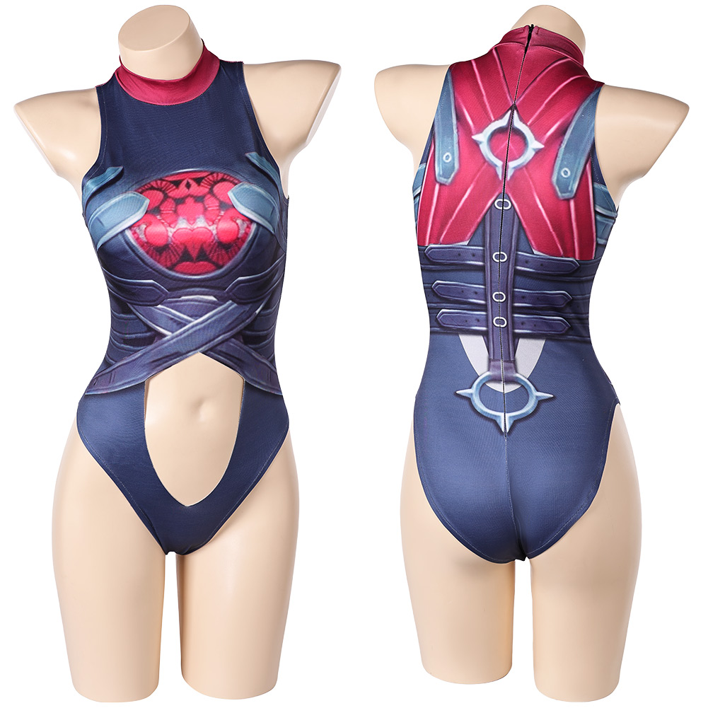 Rivals Invisible Woman Malice One Piece Swimsuit Outfits Halloween Carnival Cosplay Costume
