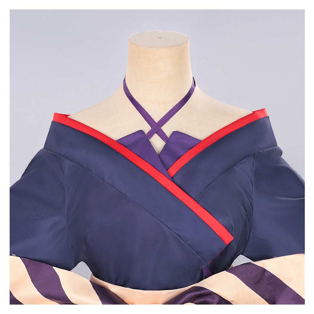 Cosmic Princess Kaguya Tsukimi Yachiyo Women Blue Kimono Outfits Halloween Carnival Cosplay Costume