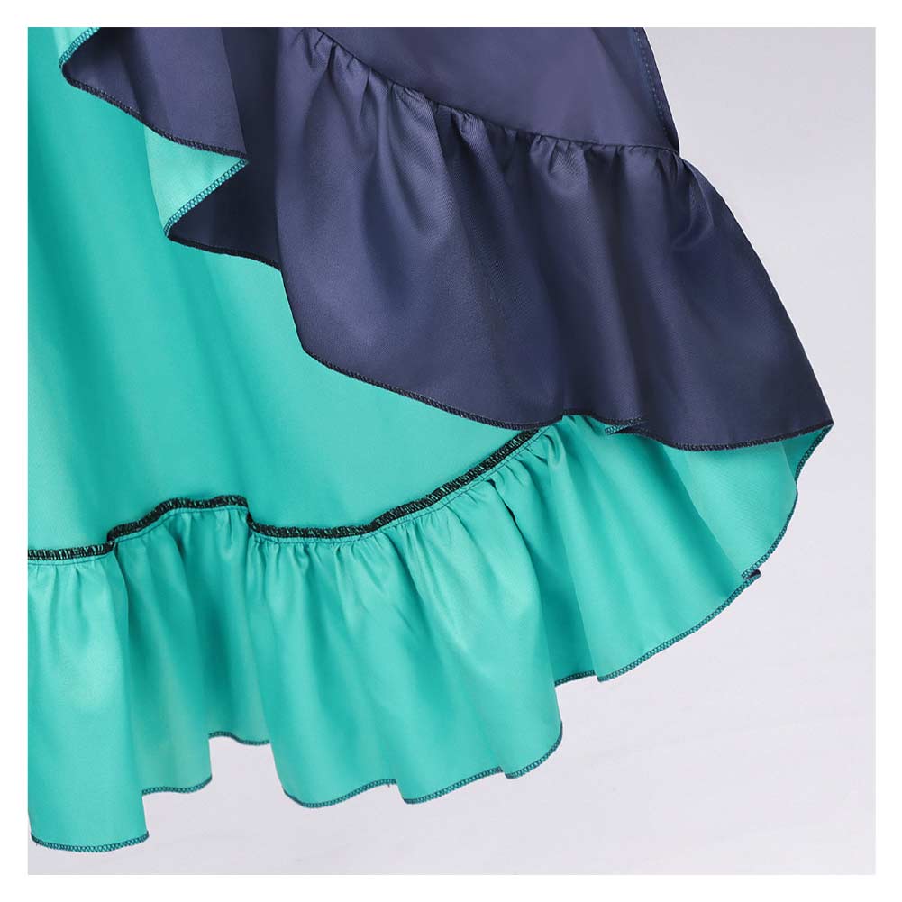 Cosmic Princess Kaguya Tsukimi Yachiyo Women Blue Kimono Outfits Halloween Carnival Cosplay Costume