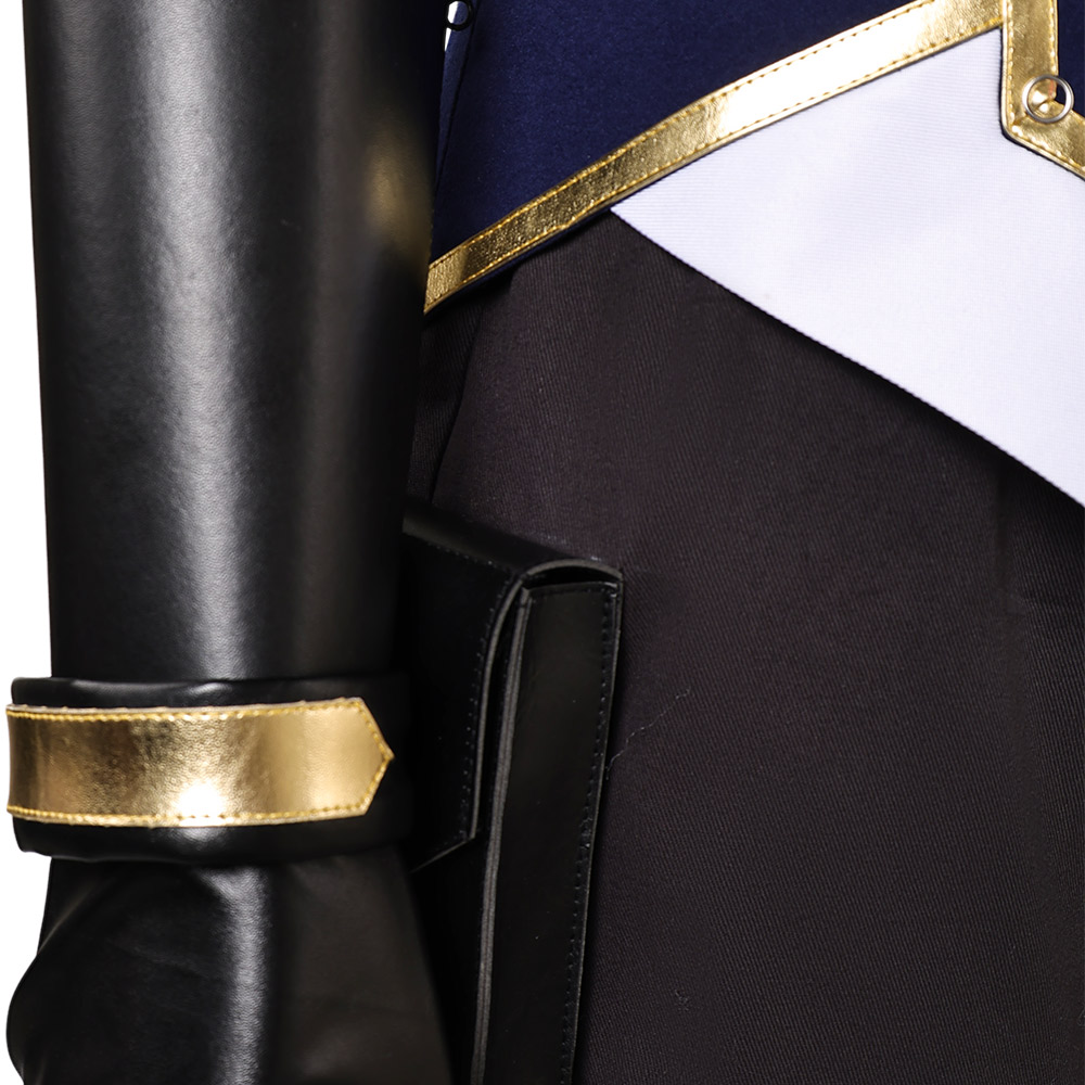 Arcane: League of Legends Season 2 Law Enforcer Women Blue Uniform Outfits Halloween Cosplay Costume