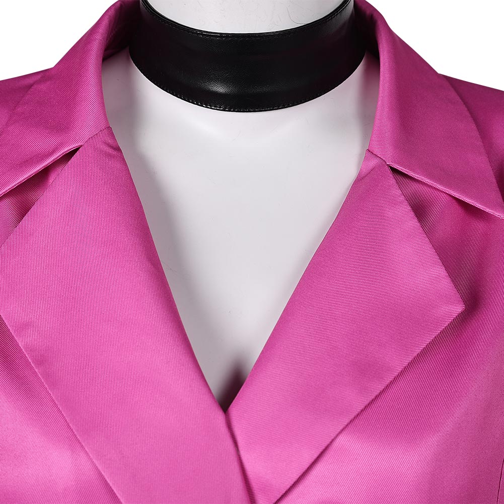 Harley Quinn Season 5 Harley Quinn Pink Coat Outfits Halloween Carnival Cosplay Costume