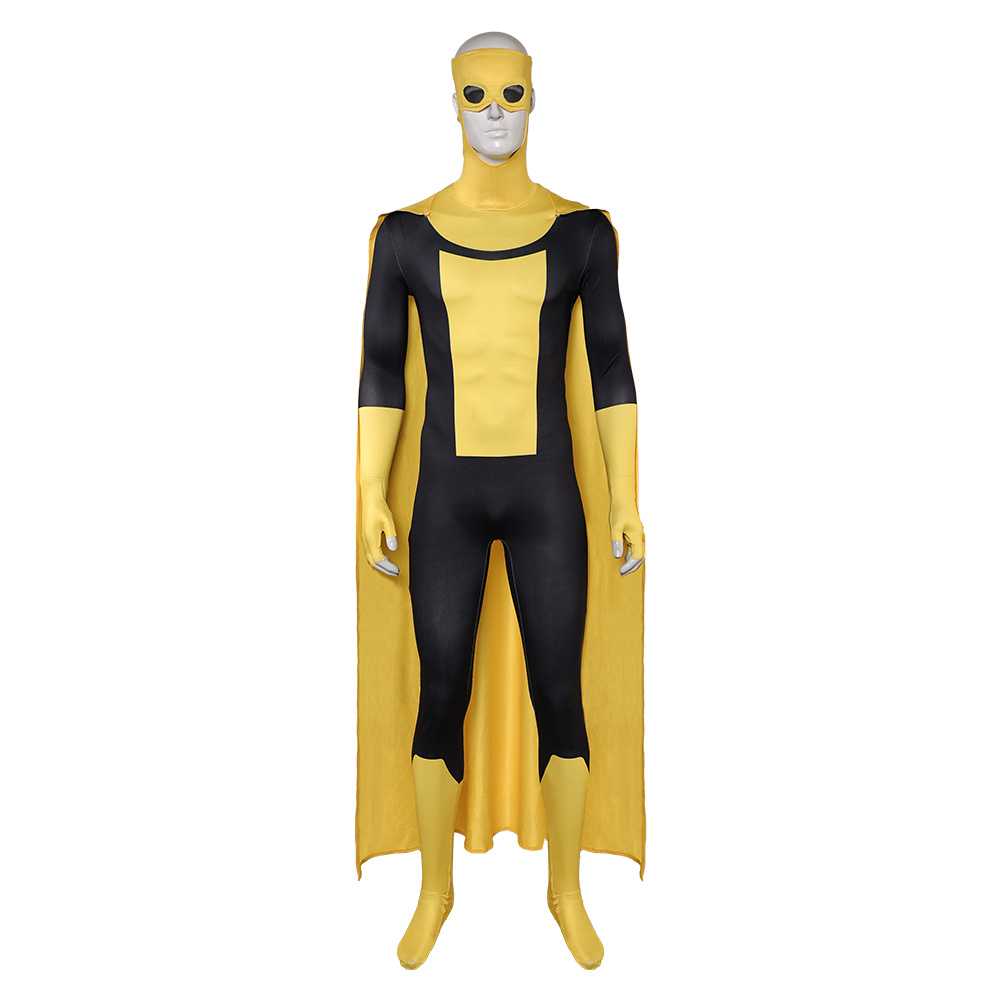 Invincible Season 3 Mark Grayson Men Yellow Outfits Halloween Carnival Cosplay Costume