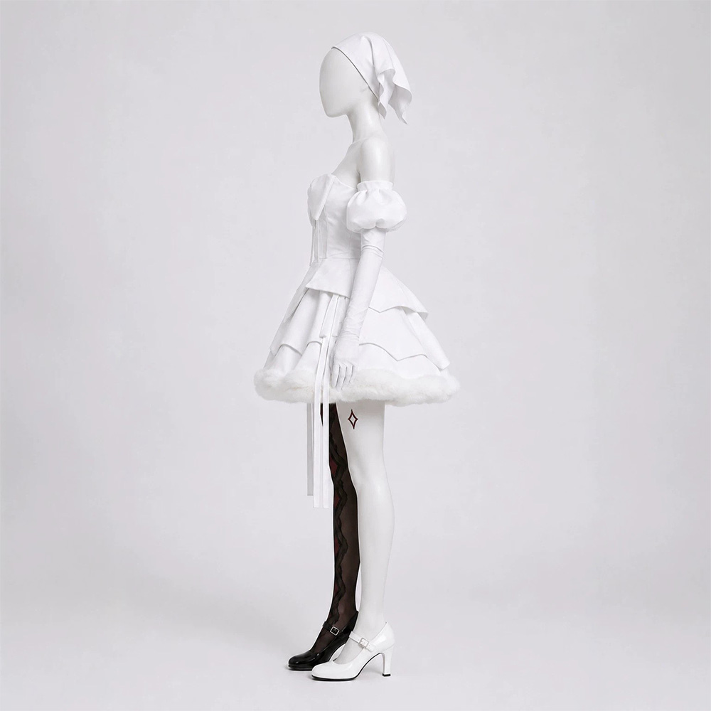 Alien Stage Sua Women White Dress Halloween Carnival Cosplay Costume