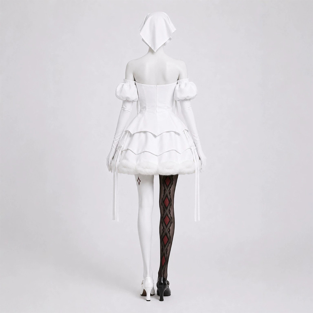 Alien Stage Sua Women White Dress Halloween Carnival Cosplay Costume