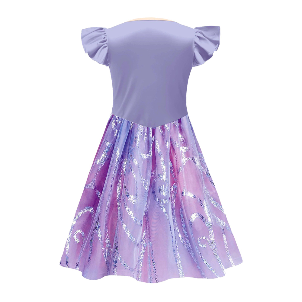 Wicked For Good Glinda Purple Dress For Kids Children Halloween Carnival Party Cosplay Costume