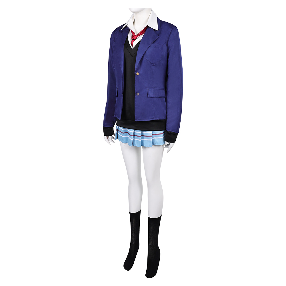 My Dress-Up Darling Kitagawa Marin Blue School Uniform Halloween Carnival Party Cosplay Costume