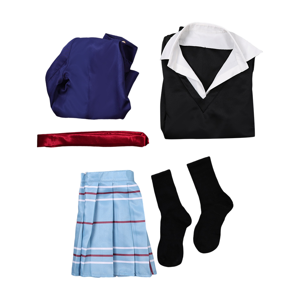 My Dress-Up Darling Kitagawa Marin Blue School Uniform Halloween Carnival Party Cosplay Costume