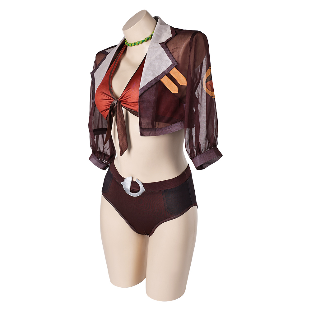 Marvel Rivals Squirrel Girl Doreen Green 2pcs Swimsuit Outfits Halloween Carnival Cosplay Costume