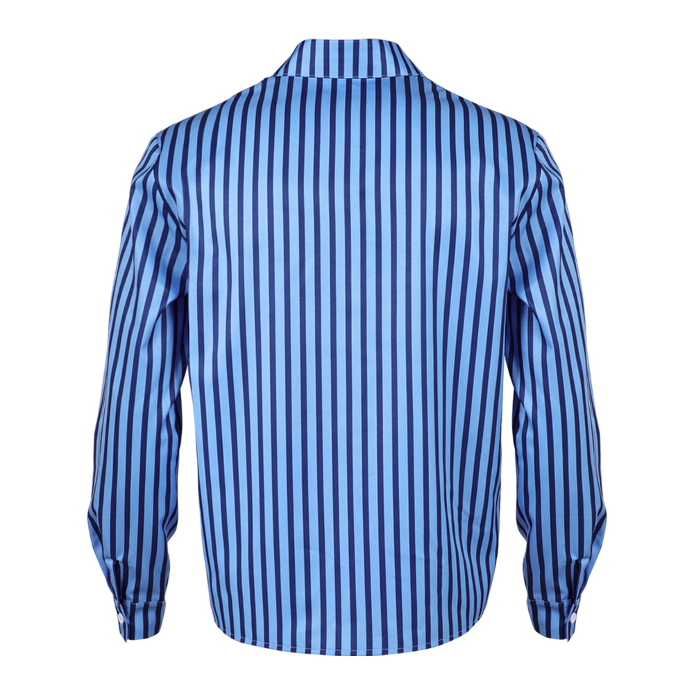 One Piece Sanji Blue Shirt Outfits Halloween Carnival Cosplay Costume