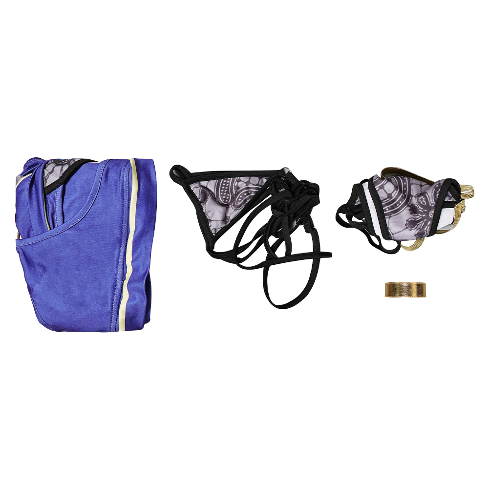 Dead or Alive Monika Women Blue Swimsuit Outfits Halloween Carnival Cosplay Costume