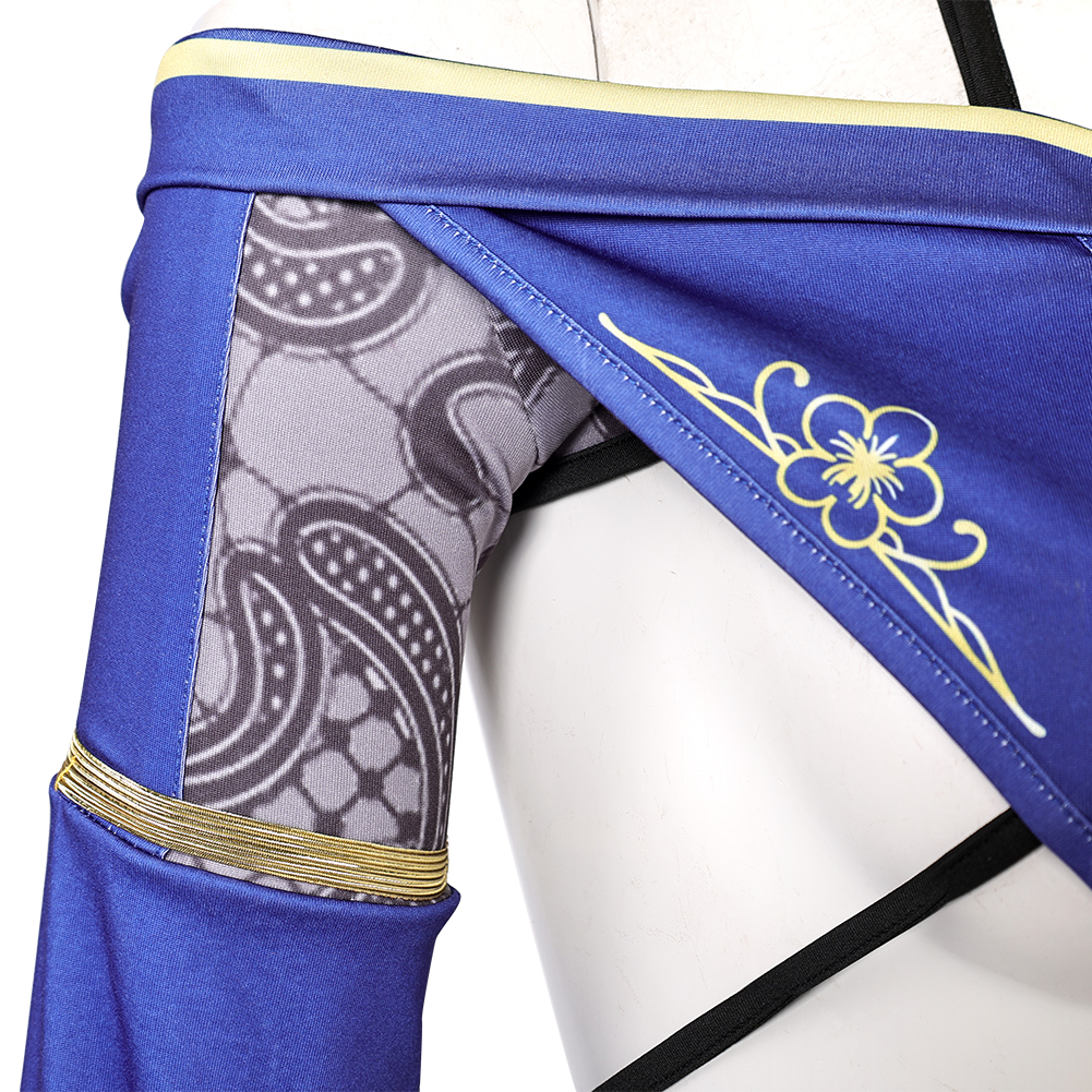 Dead or Alive Monika Women Blue Swimsuit Outfits Halloween Carnival Cosplay Costume