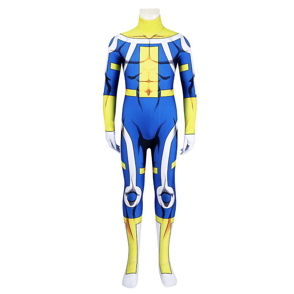 Invincible The Immortal Kids Children Blue Jumpsuits Halloween Carnival Party Cosplay Costume
