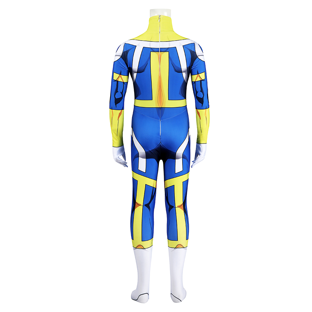 Invincible The Immortal Kids Children Blue Jumpsuits Halloween Carnival Party Cosplay Costume